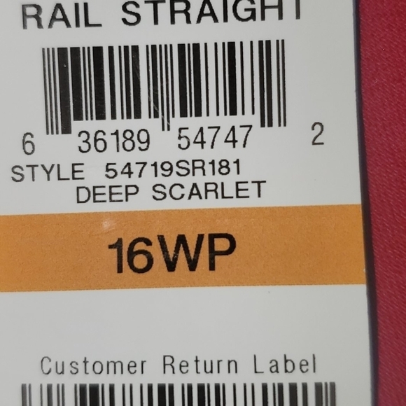 STYLE & CO PLUS SIZE 16 16W PETITE RED PANTS SKINNY HOLIDAYS CHRISTMAS‎ NWT - Picture 8 of 10